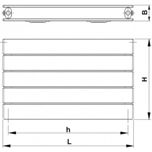 Korado KORATHERM Horizontal K21H 958 / 1400 bílá RAL9016 K21H09581400-10