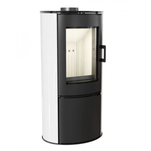 KRATKI KOZA/AB/S/DR/KAFEL/BIALY 8kW krbová kamna teplovzdušná, bílá