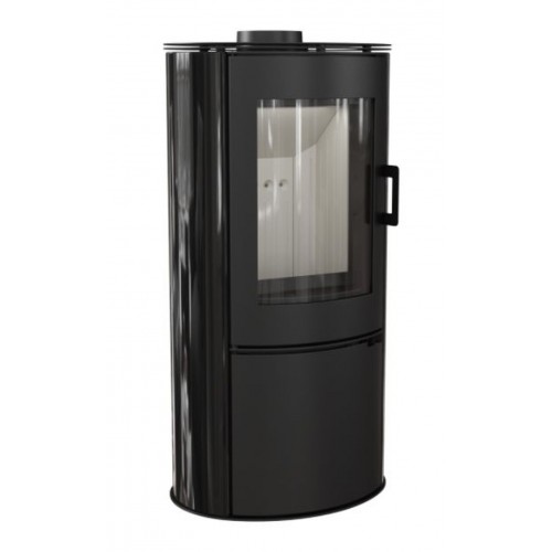 KRATKI KOZA/AB/S/DR/KAFEL/CZARNY 8kW krbová kamna teplovzdušná, černá