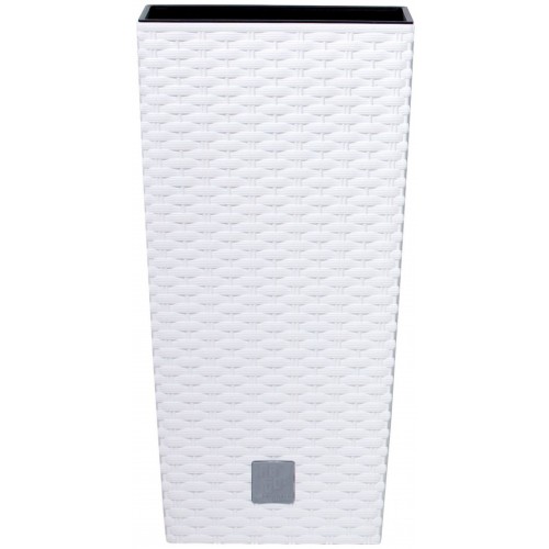 Prosperplast RATO SQUARE květináč 22cm, 16,3l, bílá DRTS225 Prosperplast RATO SQUARE květináč 22cm, 16,3l, bílá DRTS225