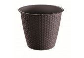 PROSPERPLAST RATOLLA ROUND květináč 1,6l, umbra DRSO170