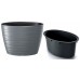 Prosperplast MAZE Květináč oválný s vkladem 58,5cm, šedý kámen DBMZE600