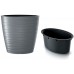 Prosperplast MAZE Květináč oválný vysoký s vkladem 58,5cm, šedý kámen DPMZE600