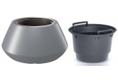 Prosperplast HEOS Květináč s vkladem 58,2cm, světle šedý DMHET600