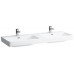LAUFEN PRO S Dvojumyvadlo do nábytku 130x46 cm, s otvorem, bílé 8.1496.8.000.104.1