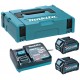 MAKITA 191J81-6 Sada Li-ion XGT 40V 2xBL4025 akumulátor + DC40RA nabíječka + Makpac