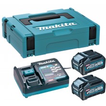 MAKITA 191J97-1 sada Li-ion XGT 40V 2xBL4040 akumulátor + DC40RA nabíječka + Makpac