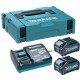 MAKITA 191J97-1 sada Li-ion XGT 40V 2xBL4040 akumulátor + DC40RA nabíječka + Makpac