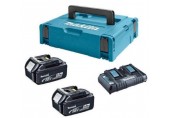 MAKITA 197629-2 sada baterie 2xBL1850B + dvojnabíječka DC18RD + Makpac 3