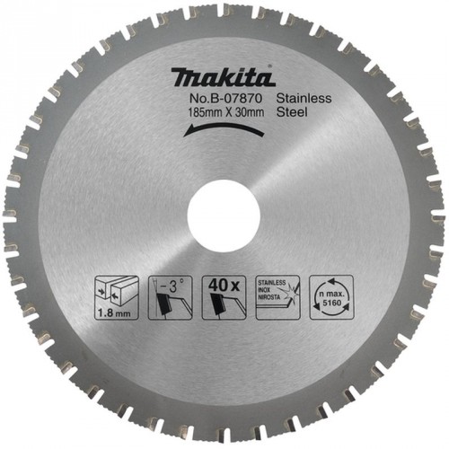 MAKITA pilový kotouč nerez 185mm B-07870