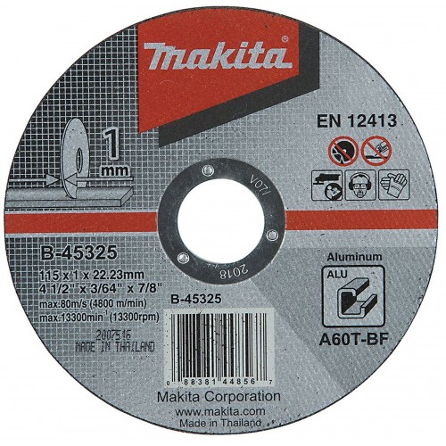 MAKITA B-45325 řezný kotouč 115x1x22mm hliník