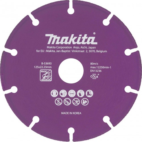 MAKITA B-53693 Diamantový kotouč na kov 125x1.3x22,23mm