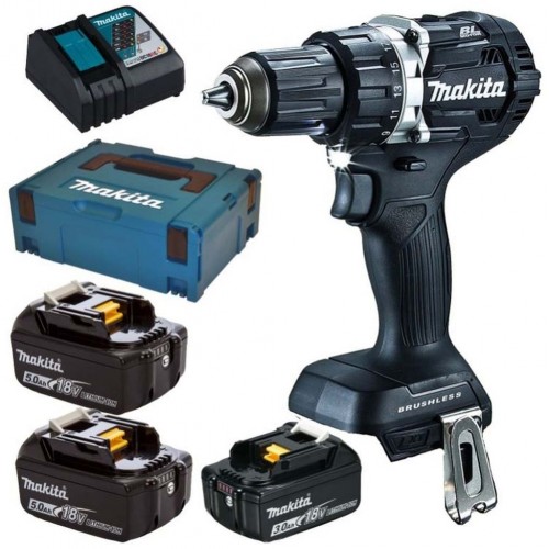 VÝPRODEJ Makita DDF484BJX1 Aku vrtací šroubovák (18V/2x5.0Ah+1x3.0Ah) Makpac 2 PO SERVISU!!