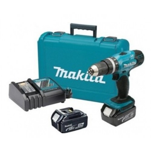 MAKITA DHP453RFE Aku příklepový šroubovák Li-ion (2x3,0Ah/18V) v kufru