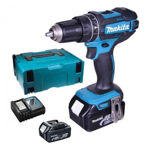 MAKITA DHP482RTJ Aku příklepový šroubovák Li-ion (2x5,0Ah/18V) Makpac 2