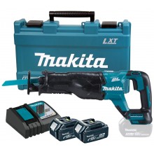 MAKITA DJR187RTE Aku pila ocaska Li-ion LXT (18V/2x5,0Ah) kufr