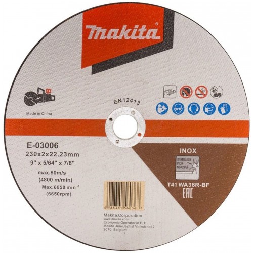 MAKITA E-03006 řezný kotouč 230x2x22mm nerez