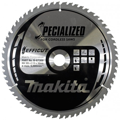 MAKITA E-08903 TCT pilový kotouč Efficut 216mmx30mm 60T