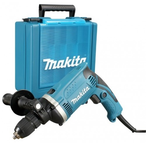 MAKITA HP1631K Příklepová vrtačka s kufrem,rychlosklíčidlo 1,5-13mm, 710W