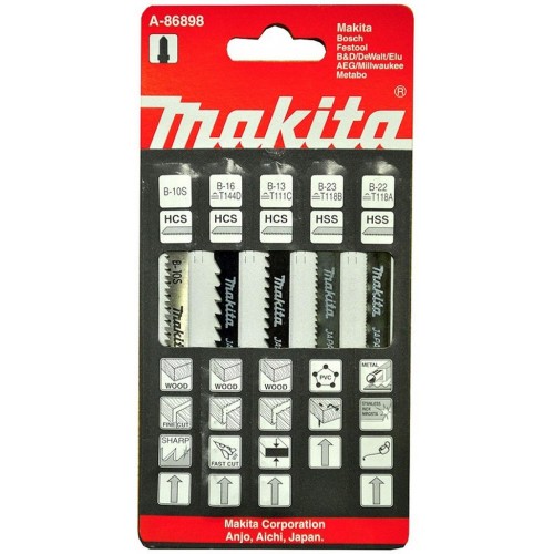 MAKITA A-86898 sada pilek č.B-13,16,22,23,105 (5ks)