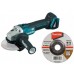 MAKITA DGA504 Aku úhlová bruska 125mm Li-ion 18V, bez akumulátoru + Brusný kotouč