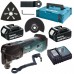 MAKITA DTM51RFJX1 Aku MultiTool + příslušenství Li-ion (18V / 2 x 3,0Ah) Makpac