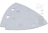 Makita B-21674 Brusný papír DELTA 94mm, 60,80,100,240,320 barva 10ks