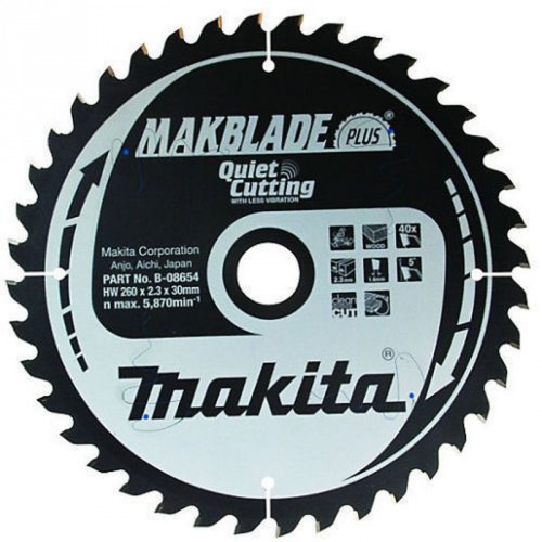 MAKITA B-32633 Pilový kotouč na dřevo 260x30mm 100 Z