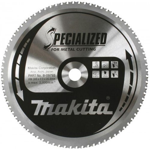 MAKITA B-33467 kotouč pilový ocel SPECIALIZED 305x2.3x25.4mm 78Z = old B-09793