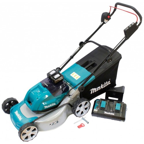 VÝPRODEJ MAKITA DLM460PT2 Akumulátorová sekačka, 46cm Li-ion LXT (2x5,0Ah/18V) POŠKOZENÝ OBAL, PO SERVISE!!