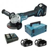 Příslušenství k MAKITA DGA504RTJ Aku úhlová bruska 125mm, Li-ion (2x5,0Ah/18V) Makpac 2