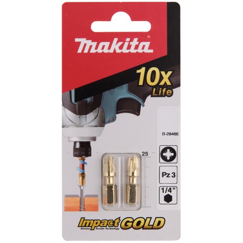 MAKITA B-28466 Impact Gold torzní bit PZ3, 25mm, 2 ks/bal