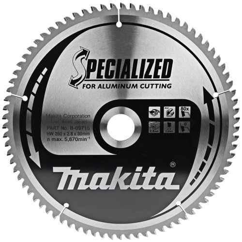 MAKITA B-33386 Pilový kotouč na hliník 260x30 80 Z= old B-09715