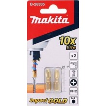 MAKITA B-28335 Impact Gold torzní bit PH2, 1/4, 25mm/2 ks