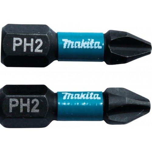 MAKITA B-63616 Torzní bit 1/4" Impact Black PH2, 25mm/2ks