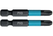 MAKITA B-63731 Torzní bit 1/4" Impact Black PH3, 50mm/2ks