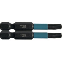 MAKITA B-63797 Torzní bit 1/4" Impact Black T25, 50mm 2 ks