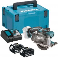 MAKITA DCS552RTJ Aku kotoučová pila na kov, 136mm, Li-ion LXT (2x5,0Ah /18V) Makpac