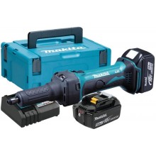 MAKITA DGD800RTJ Aku přímá bruska LXT (18V/2x5,0Ah) Makpac
