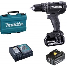 BAZAR MAKITA DHP482RTEB Aku příklepový šroubovák (2x5,0Ah/18V) Makpac PO SERVISE, POUŽITO