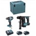 MAKITA DLX2271TJ Aku sada (DDF484 + DHR171 + 2 x 5,0 Ah + DC18RC + MAKPAC 4)