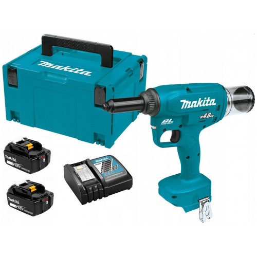 MAKITA DRV150RFJ Aku nýtovačka Li-ion LXT 2x 18V/3,0 Ah, Makpac MAKITA DRV150RFJ Aku nýtovačka Li-ion LXT 2x 18V/3,0 Ah, Makpac