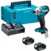 MAKITA DTD156RTJ Aku rázový šroubovák 1/4" Li-ion LXT (18V/2x5,0Ah) Makpac
