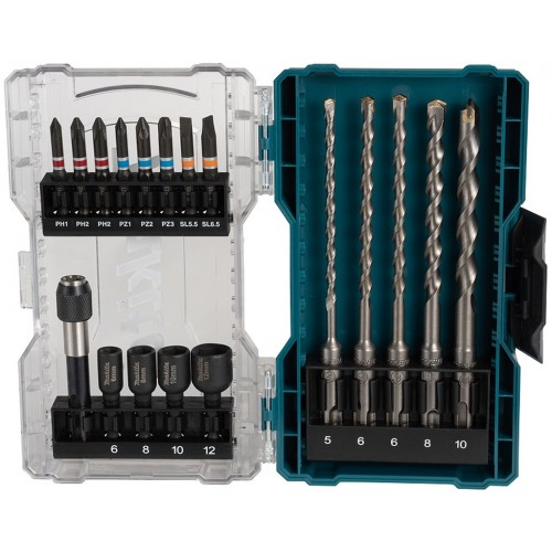 MAKITA E-07026 Sada bitů a vrtáků 18 ks