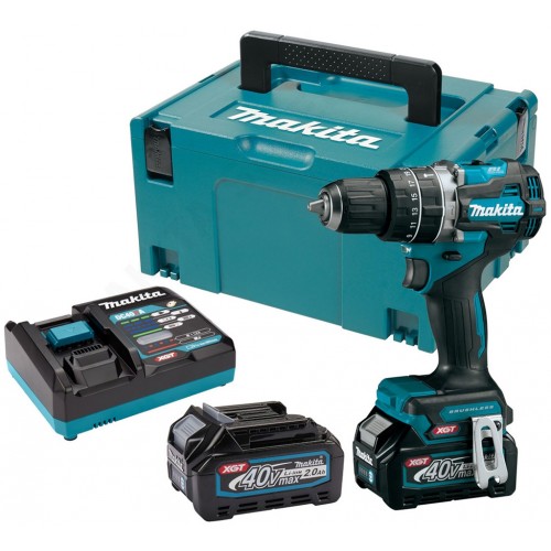 MAKITA HP002GA201 Aku bezuhlíkový příklepový šroubovák XGT (2x2,0 Ah/40V) Makpac