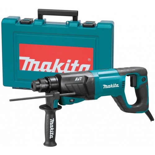 MAKITA HR2641 Kombinované kladivo s AVT SDS-Plus (800 W / 2,4 J) v kufru MAKITA HR2641 Kombinované kladivo s AVT SDS-Plus (800 W / 2,4 J) v kufru