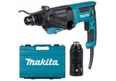 MAKITA HR2670FT Kombinované kladivo s výměnným sklíčidlem SDS-Plus (800W/3,0J)+kufr