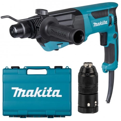 MAKITA HR2670FT Kombinované kladivo s výměnným sklíčidlem SDS-Plus (800W/3,0J)+kufr