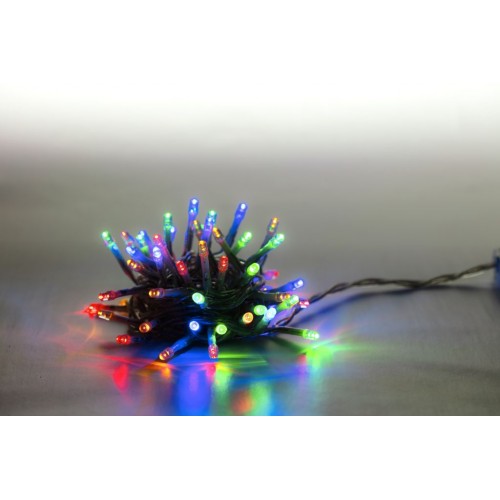 MARIMEX řetěz světelný 100 LED 5 m barevná, transparent kabel 18000066