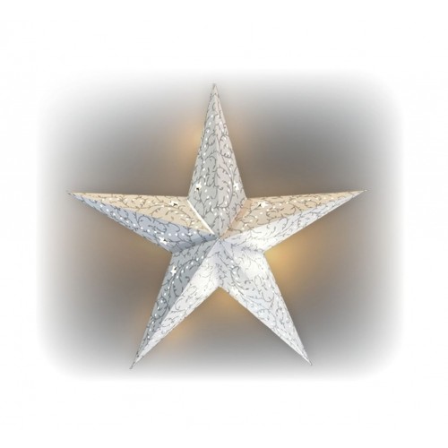 MARIMEX Vánoční dekorace hvězda svítící papírová LED teplá bílá 18000091